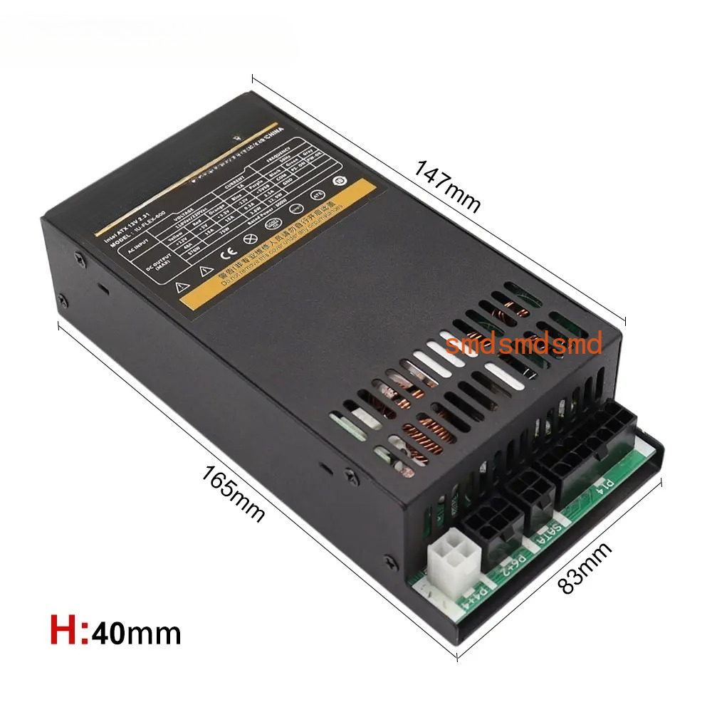 600W Modular Power Supply Smal - Flex Atx Power Supply 600W 1U ulasan dan harga