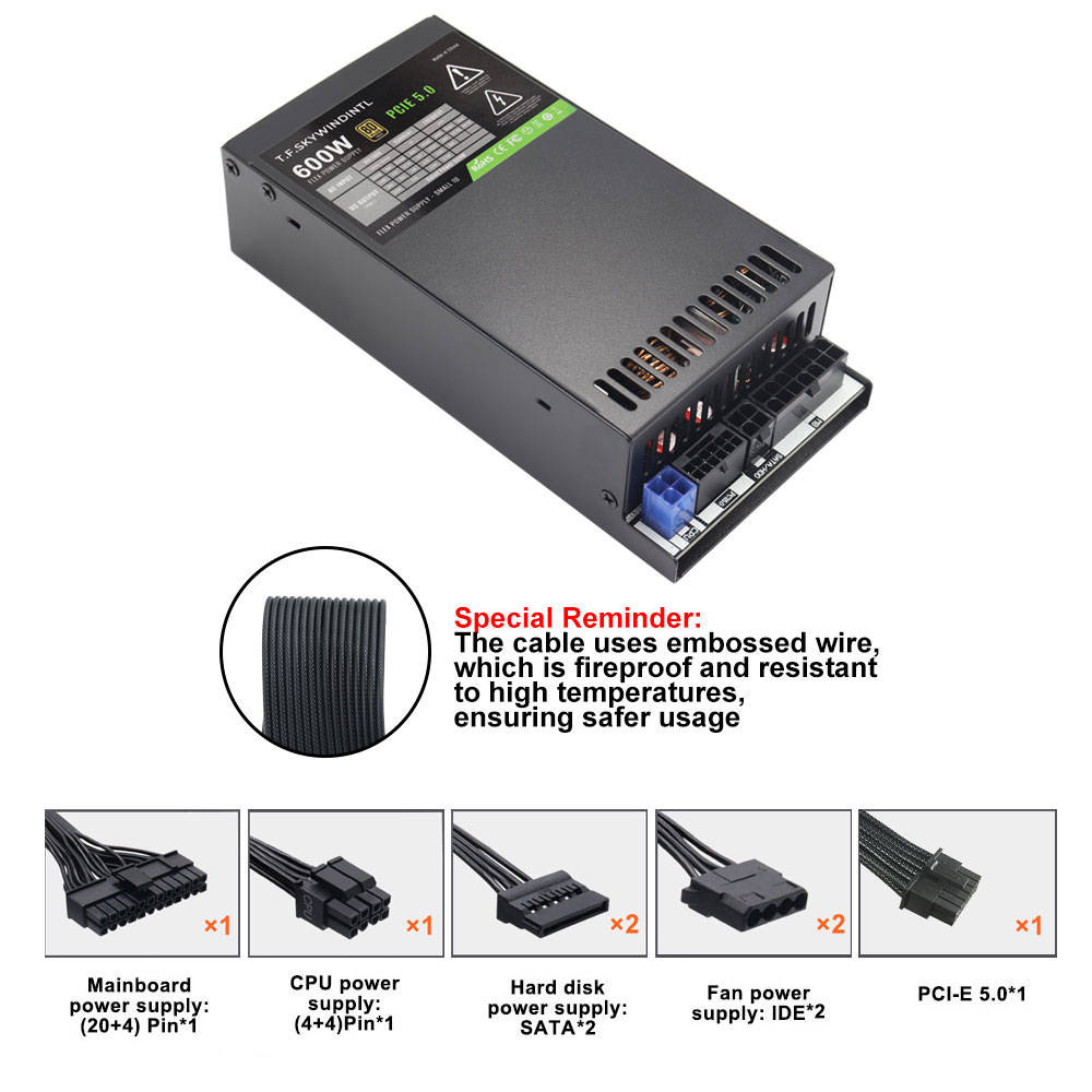 ATX 3.0 PCI-E Gen5 Flex ATX Mo - Flex Atx Power Supply 600W 1U ulasan dan harga