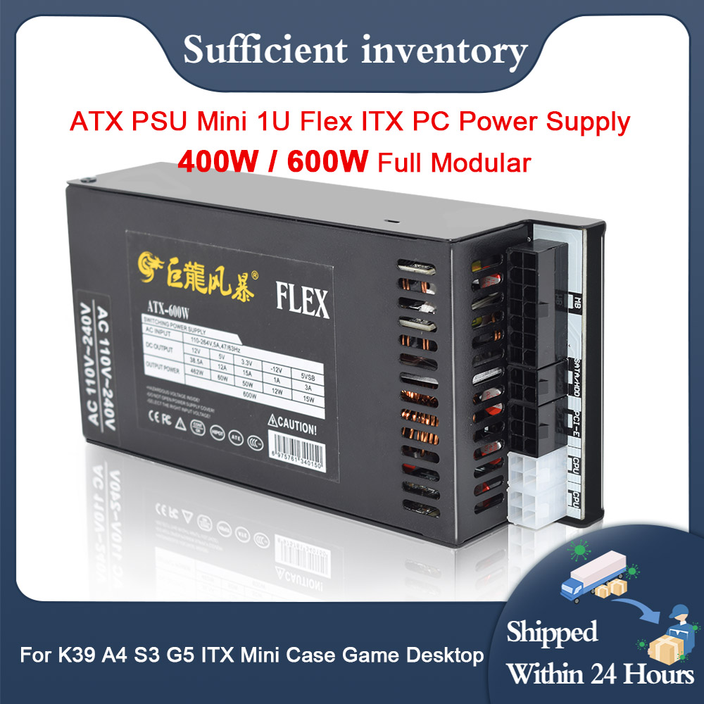 New PC Power Supply 400W 600W  - Flex Atx Power Supply 600W 1U ulasan dan harga