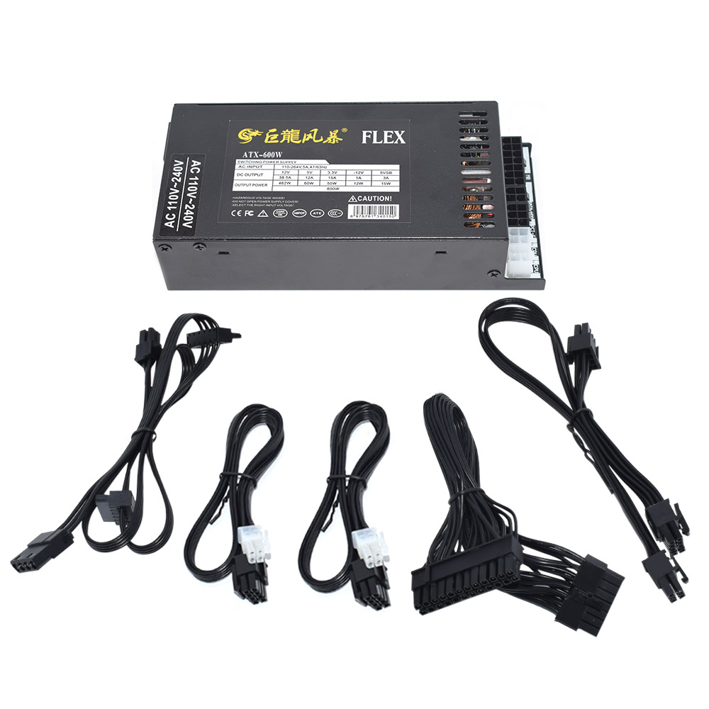 New PC Power Supply 400W 600W  - Flex Atx Power Supply 600W 1U ulasan dan harga