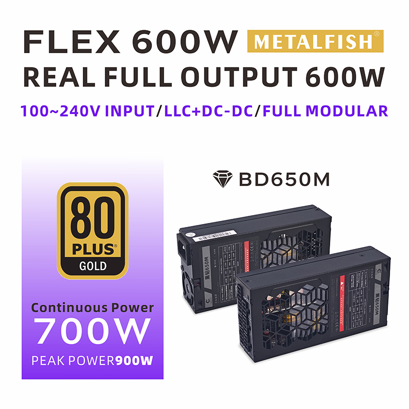 METALFISH Flex 600W Modular Po - Flex Atx Power Supply 600W 1U ulasan dan harga